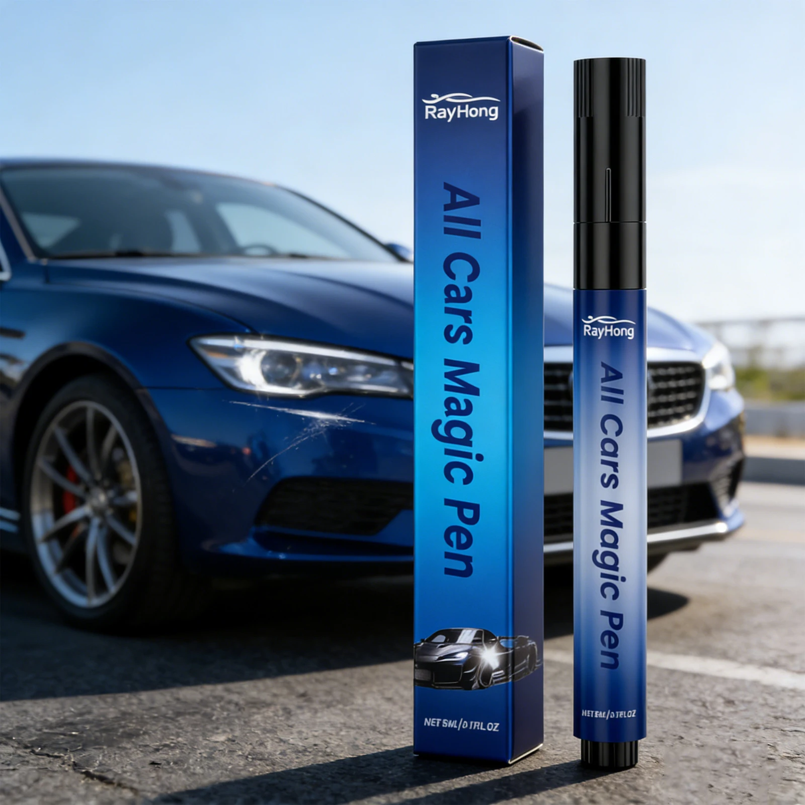 

RAYHONG 5 мл Волшебная ручка для удаления глубоких и поверхностных царапин, подходит для всех автомобилей.