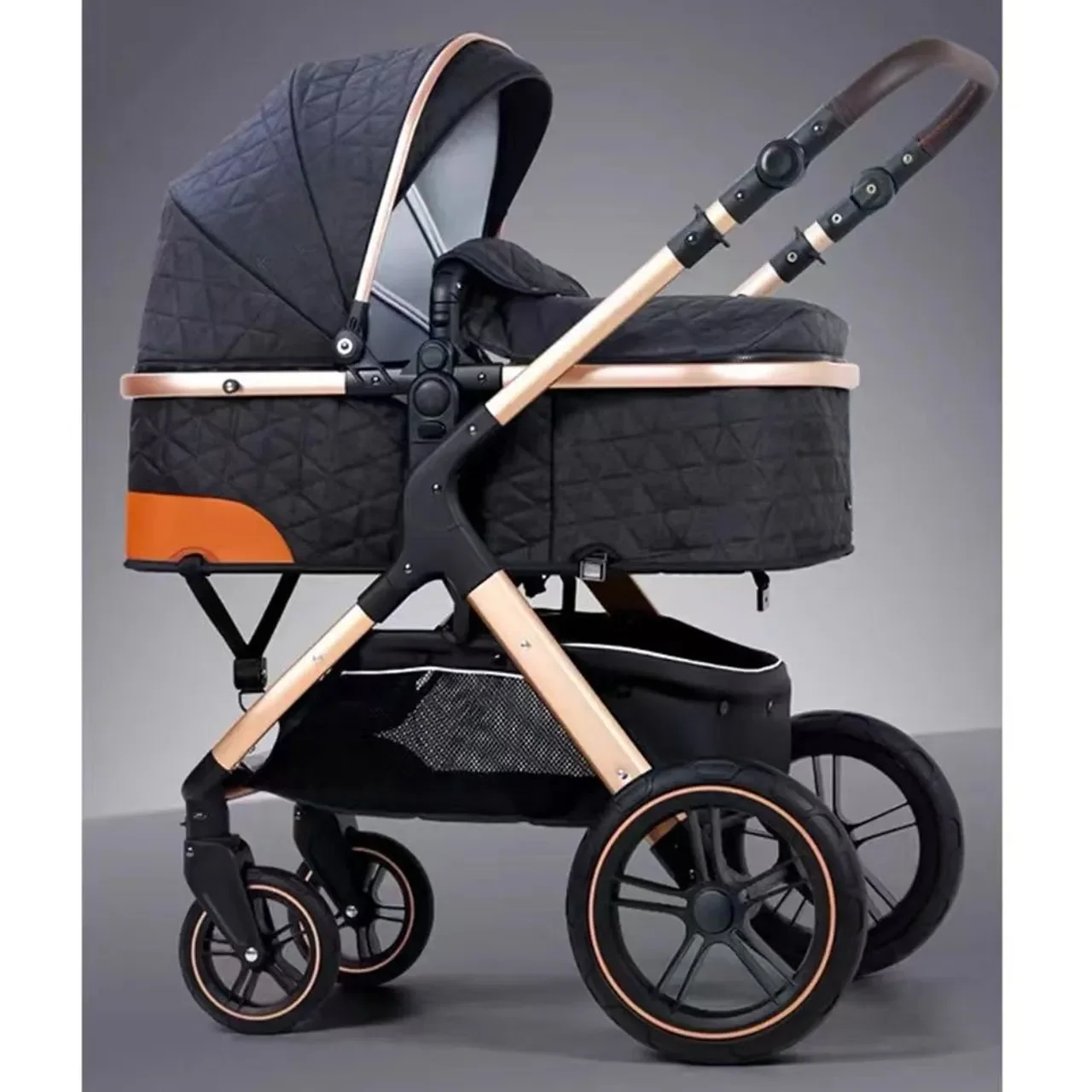 Best Quality Luxury 2-in-1 Baby Pram Stroller for 3 Year Old Push Multi-Functional 4 Wheel