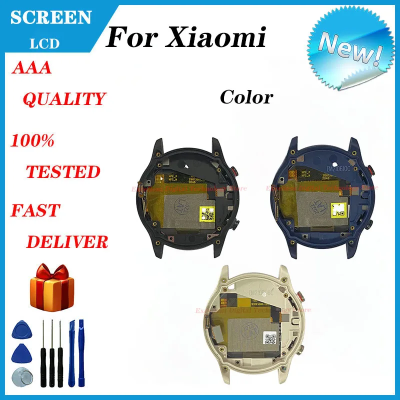 Per Xiaomi Mi Watch Color Sports Display LCD Touch Screen Digitizer Assembly parti di riparazione di ricambio XMWTCL02 LCD