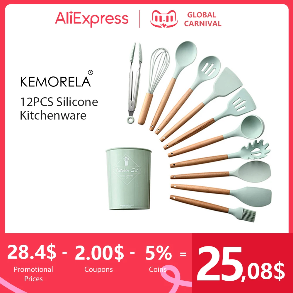 Silicone Kitchen Utensil Set