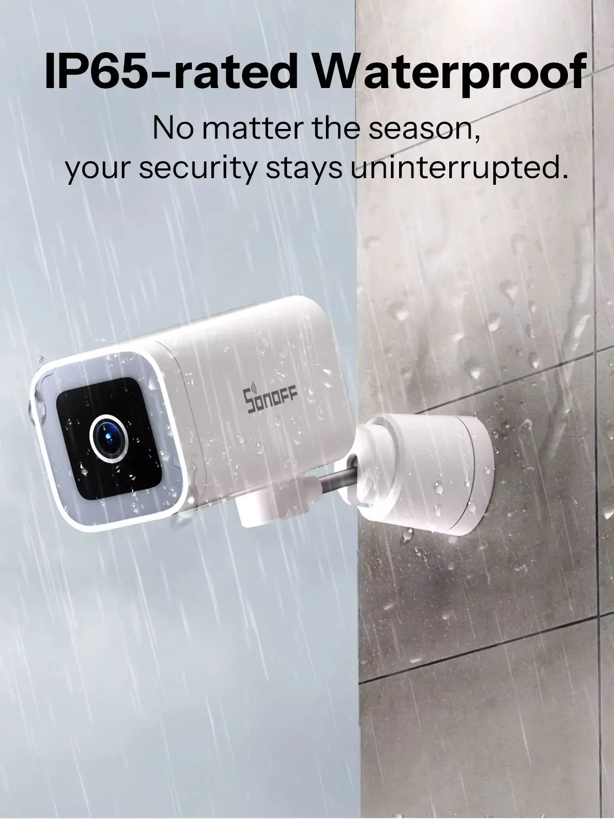 SONOFF CAM-B1P 2K HD Outdoor WLAN Überwachungskamera – KI-Personenerkennung, IP65 wetterfest, Smart Tracking, Farb-Nachtsicht