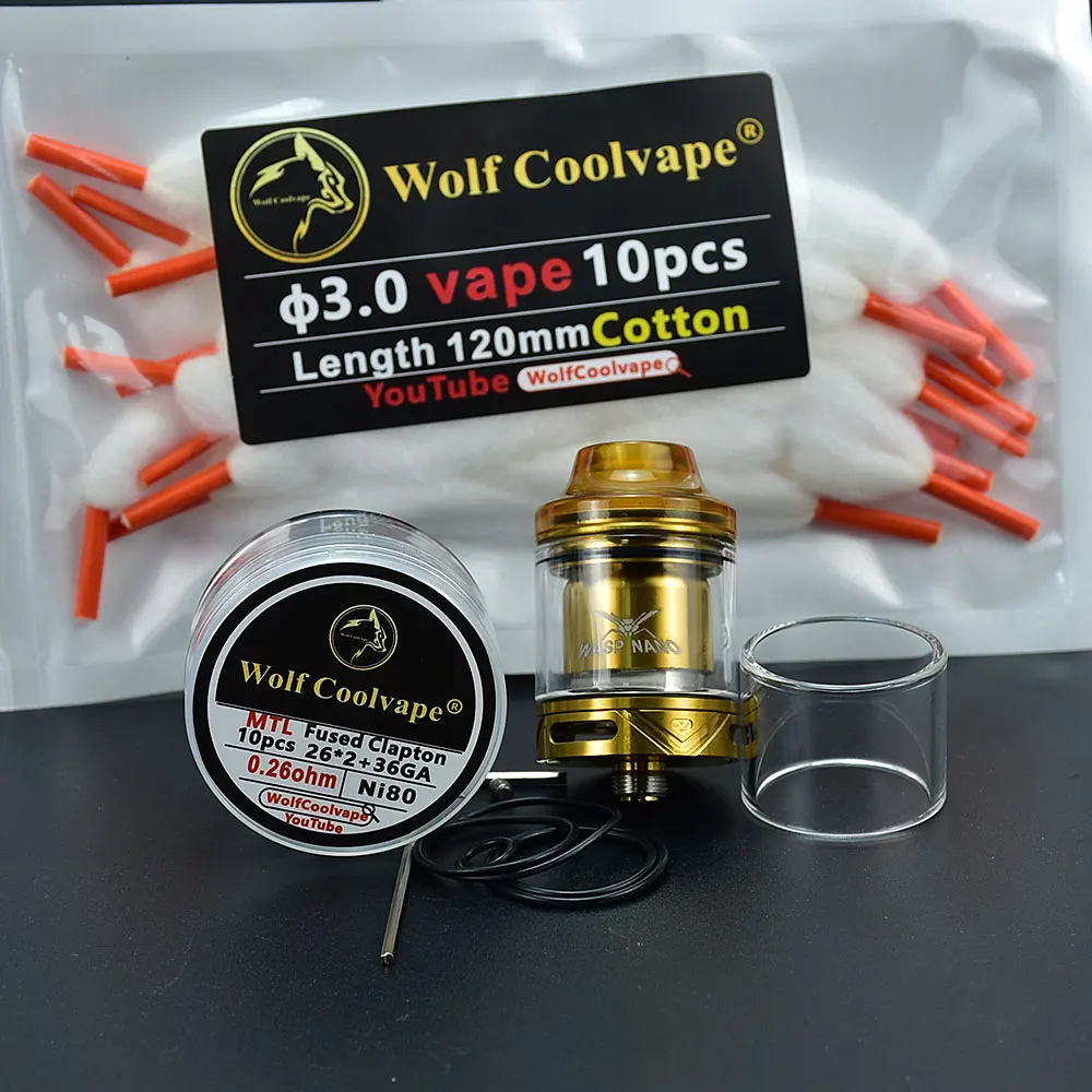 Wasp Nano RTA Atomizer, TopFilling 2ml Tanque, 23mm MTL Bobina Tanque de Algodão, RTA RTA Tanque, Kayfun X, 23mm