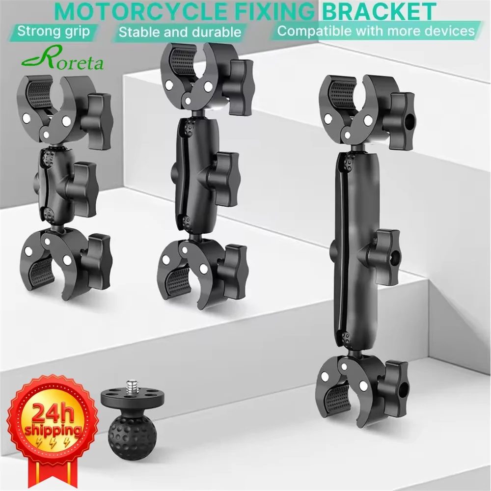 Camera Mount Adapter Motorcycle Handlebar Clip Camera Crab Clamp For Camera Gopro LED Light Filming Studio Cycling Mobile Phone