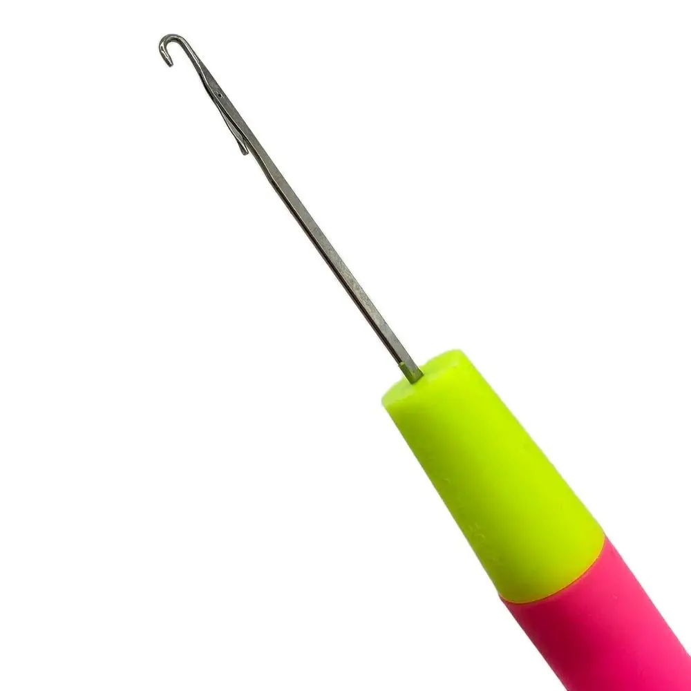 3 buah kait kait kait merah muda jarum rajut 5.7mm dekori-kunci rajut rambut jarum kait tenun rambut