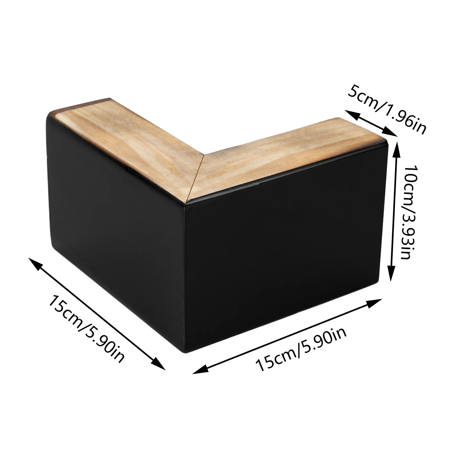 Wood Furniture Legs, Wooden L shape Table Feet, Wooden Bed Riser 