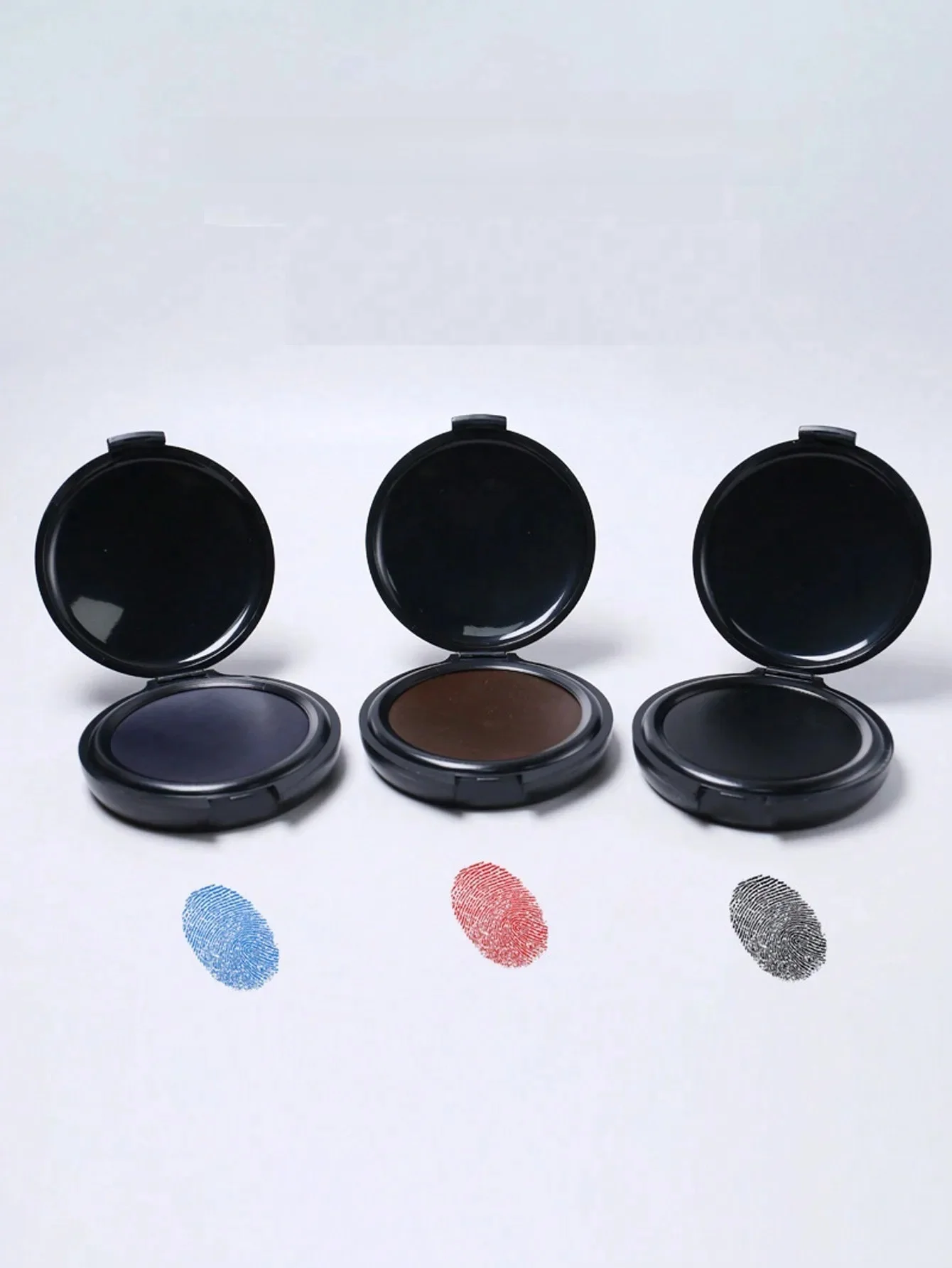 Tampon encreur pour empreintes digitales, 1 pièce, Mini tampon encreur noir, fournitures de notaire, Identification de sécurité, identification des empreintes digitales