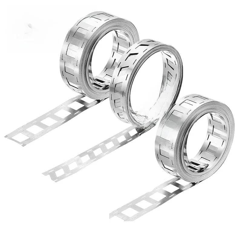 Bande de nickel 1M/2M 2P, bandes de nickel pour soudure de batteries au lithium 18650/21700, ruban nickelé
