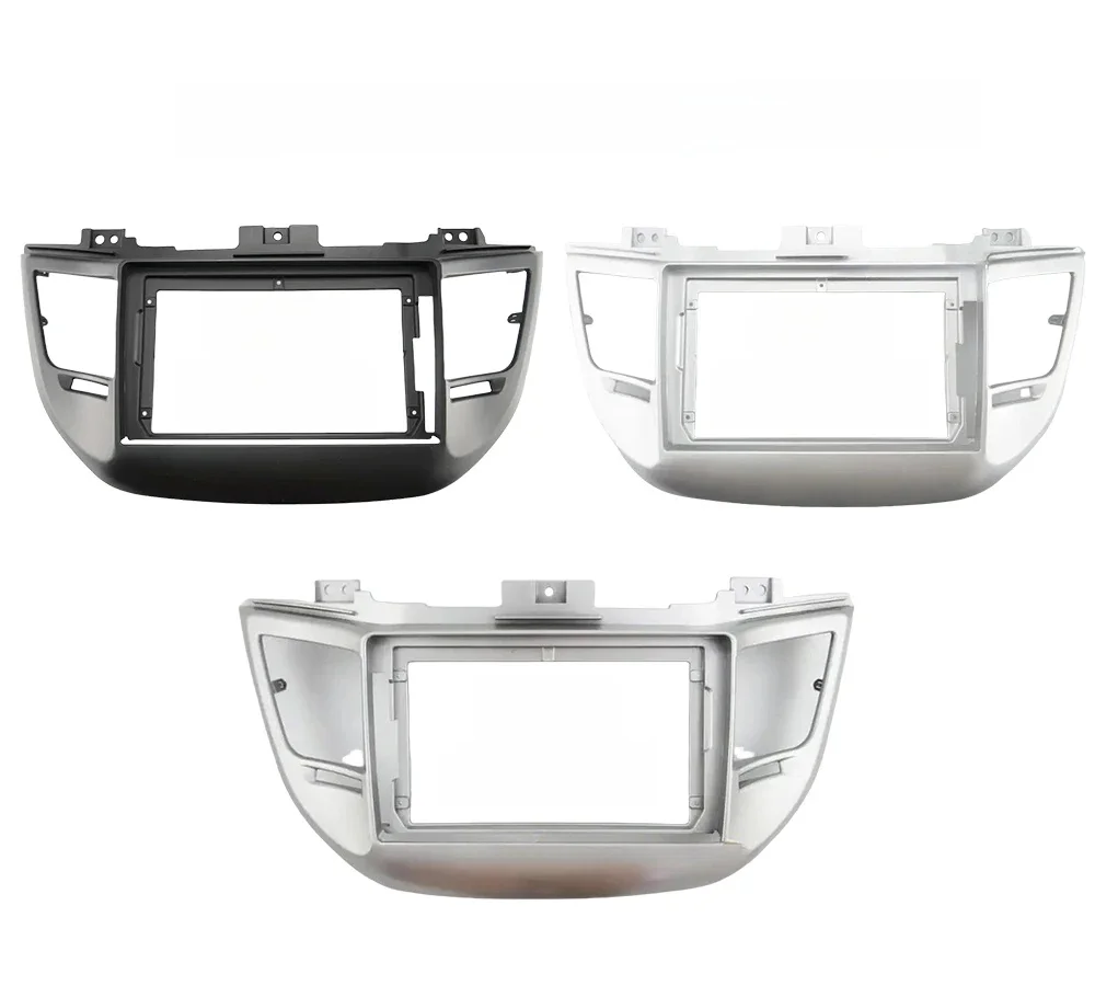 9 Inch Auto Frame Fascia Adapter Android Radio Dash Fitting Panel Kit Voor Hyundai Tucson IX35 2015 - afbeelding 2