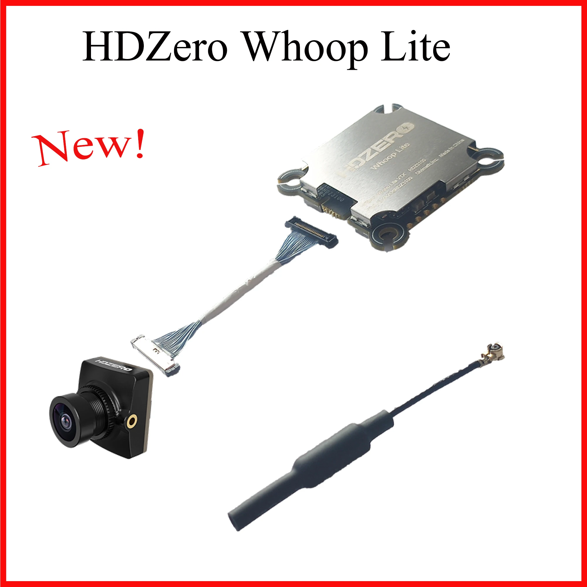 HDZero Whoop Lite wiązka z kamerą HDZero Nano Lite i antena dipolowa VTX zestaw uchwytów ultrawysokiej czułości CMOS do dron FPV