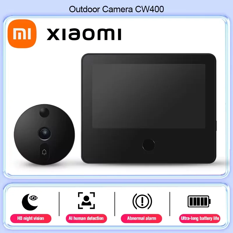 Xiaomi Smart Cat's Eye 1S Ochrona bezpieczeństwa 5-calowy ekran IPS Wideodomofon Kamera 1080P HD Night Vision WiFi App Alarm