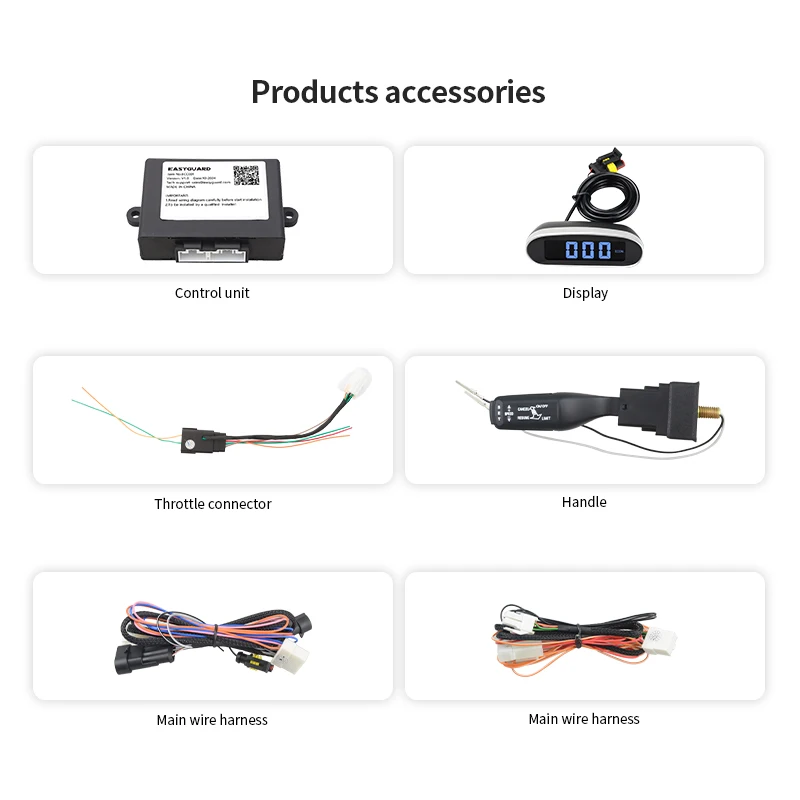 EASYGUARD Universal Cruise Control System ECC001 Car Speed Limiter for Most Dc 12v Cars with 6pin electric throttle connector