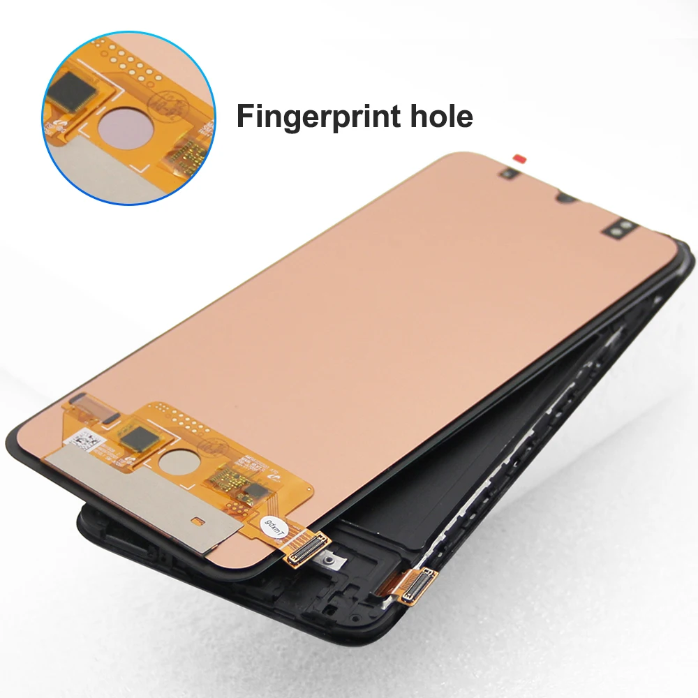 6.7\'\' Super AMOLED A70 Display Screen with Fingerprint, for Samsung Galaxy A70 A705 A705F Lcd Display Touch Screen Digitizer