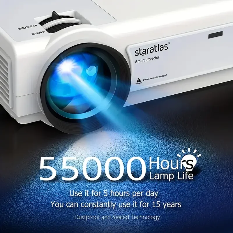 L36P 4k HD Mini projector Home Theater Outdoor Movie projector 1920*1080P BT5.0 WiFi 6 Video Phone projector Outdoor