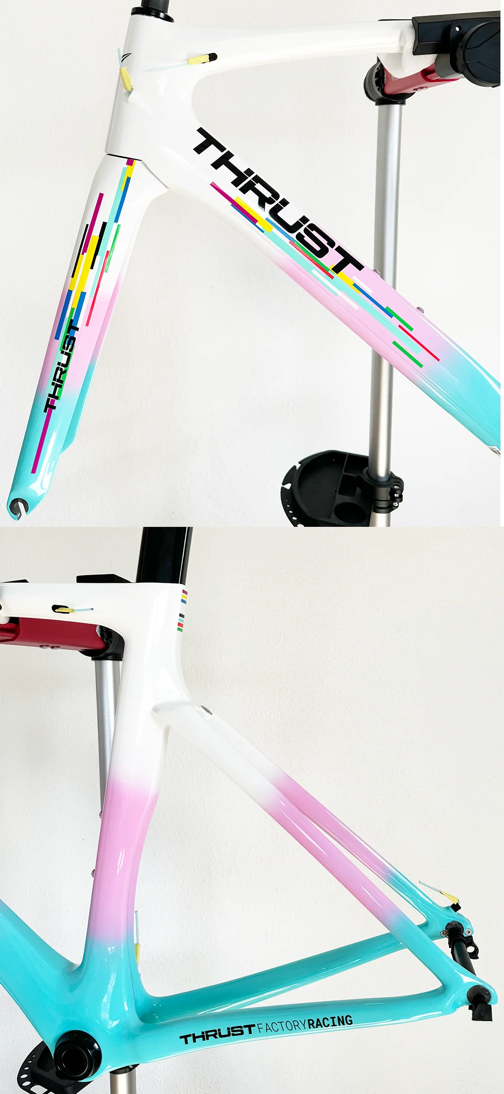 ship from spain THRUST T1000 Carbon Road Bike Carbon Fiber Frame Bicycle 700C Wheel Bicycle Accessories Di2 And Mechanical
