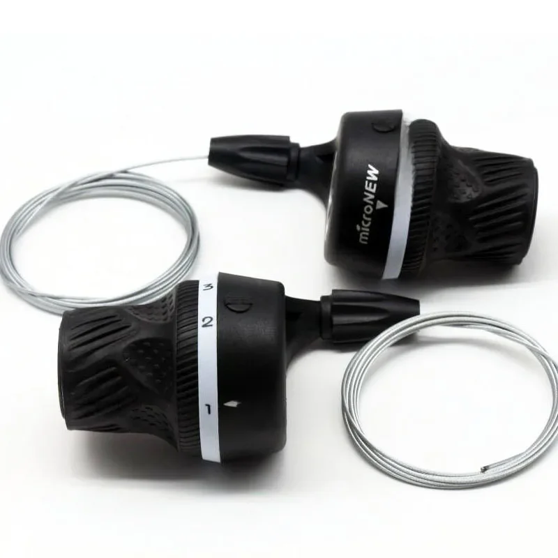 AliExpress microNEW Micronew Left & Right MTB Mountain Bike Transmission 3X6 3X7 3X8 Speed Twist Shifter Bicycle Bike Shifter Derailleur For Shimano