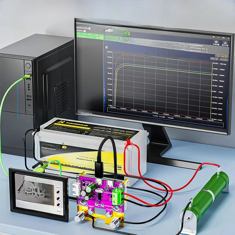 Woltomierz Amperomierz Cyfrowy WiFi DC0-420V Tester Pojemności Baterii Miernik Napięcia Detektor dla Aplikacji Tuya — 2