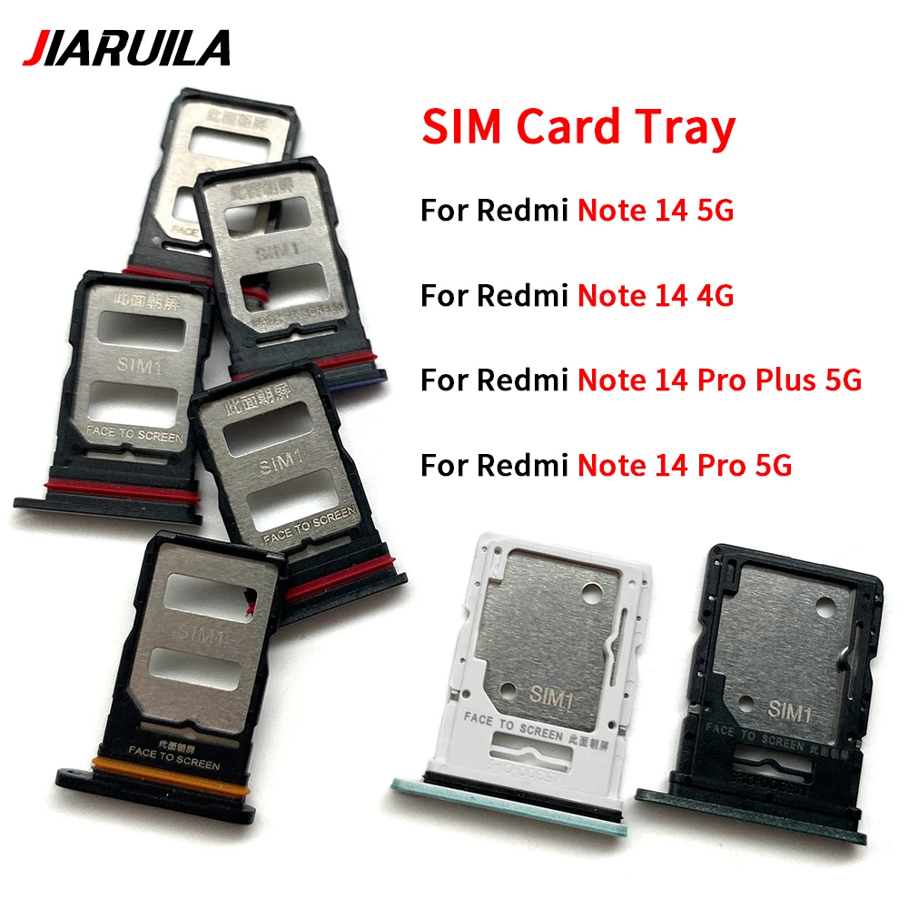 Sim Chip Tray For Xiaomi Redmi Note 14 4G 5G For Redmi Note 14 Pro Plus 5G SIM Card Tray Slot Holder Adapter Accessories