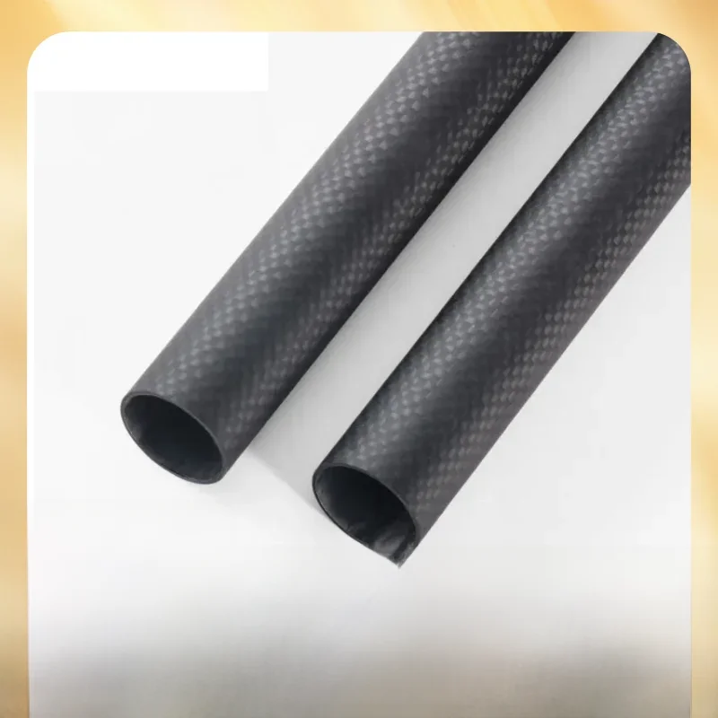Tube en fibre de carbone 3k, uni, 256mm, longueur: 500mm, épaisseur de paroi: 1mm, calibre: 5mm-40mm, accessoires pour modèles d'avion RC