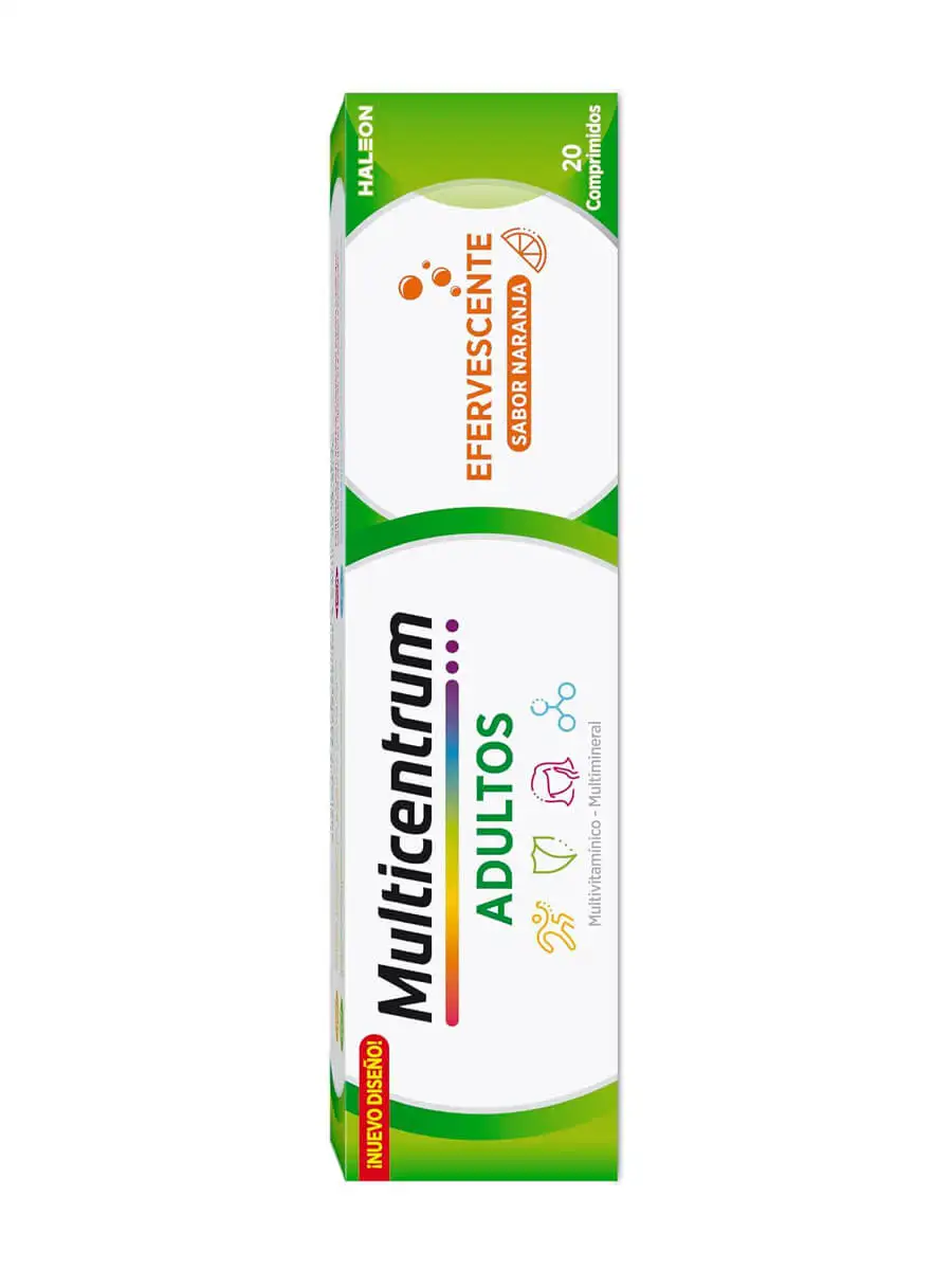 Multientrum with effervescent lutein 20 effervescent tablets-multivitamins