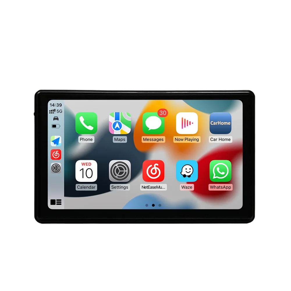 Wireless Apple CarPlay Touch Screen Car Portable Android Auto Tablet Multimedia Navigation Monitor