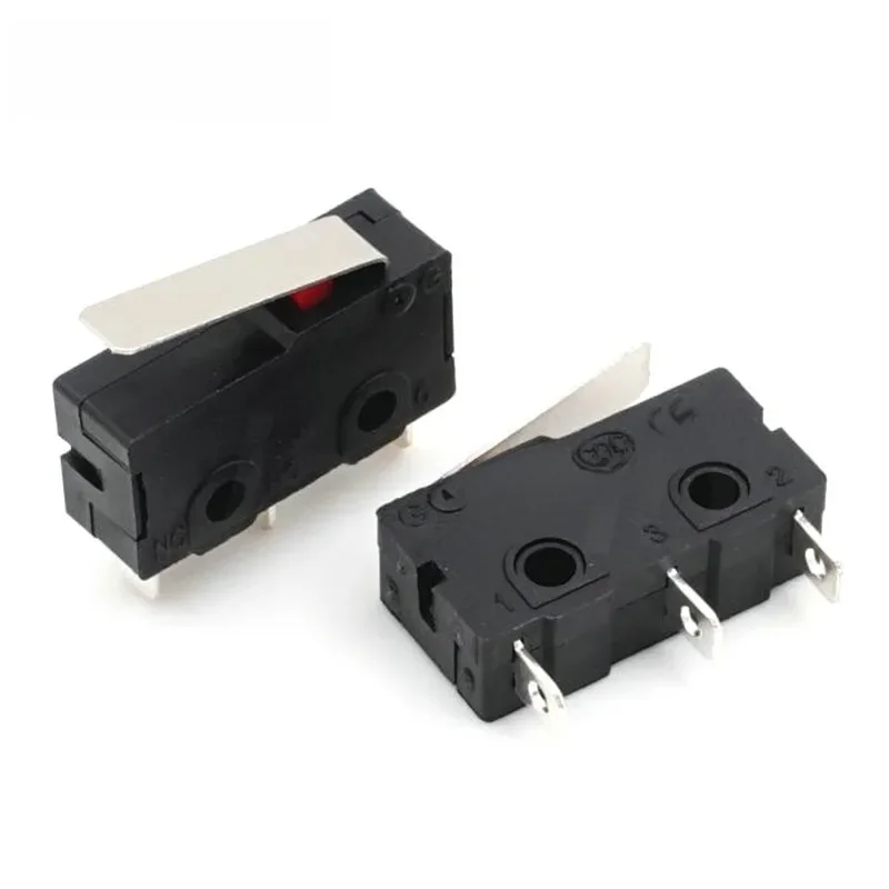 10-100PCS Przełącznik taktowy włączający wyłączający KW11-3Z 5A 250V Mikroprzełącznik 3PIN Klamra Nowy prosty przełącznik uchwytu Mikroprzełącznik Przycisk kontaktowy — zdjęcie 2