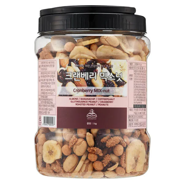 مكسرات مخلوطة مع توت بري ، مكسرات أسطوانية ، 1 ،