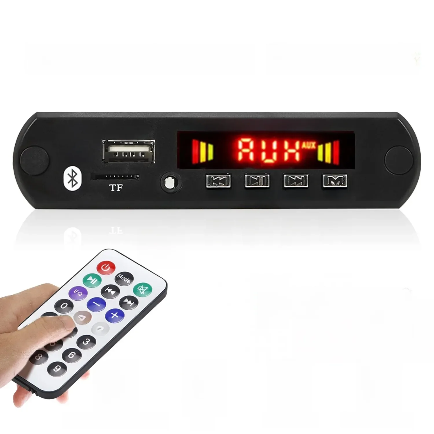 Lecteur MP3 Bluetooth 5.0 12V, décodeur sans fil, panneau de commutation, USB TF, Module d'appel Radio FM, Kit de voiture pour haut-parleur