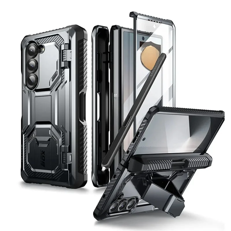 I-BLASON For Samsung Galaxy Z Fold 6 Case etui Armorbox, wojskowe etui ochronne na telefon z ochraniaczem ekranu ze szkła hartowanego — zdjęcie produktu 7