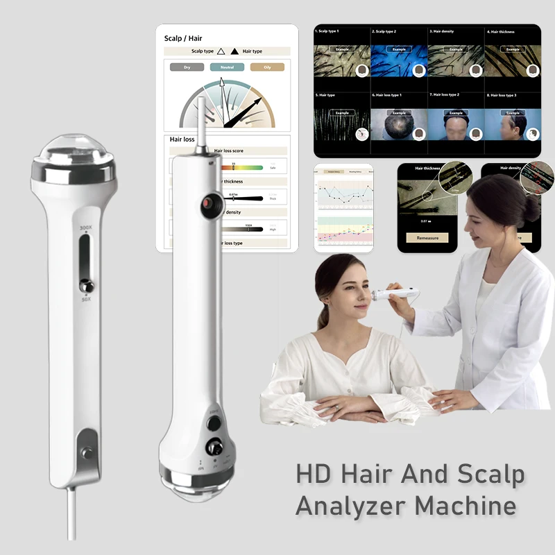 

Digital Microscope Handheld Full HD Dermatoscope Scalp Detection Pores Magnifier Facial Skin Analyzer Machine Professional