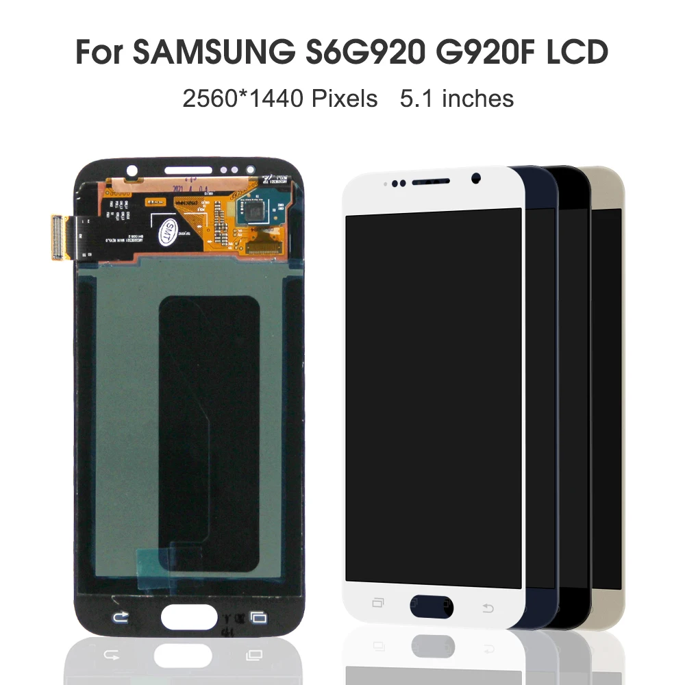 S6 For Samsung 5.1''For  G9200 G920 G920F LCD Display Touch Screen Digitizer Assembly Replacement