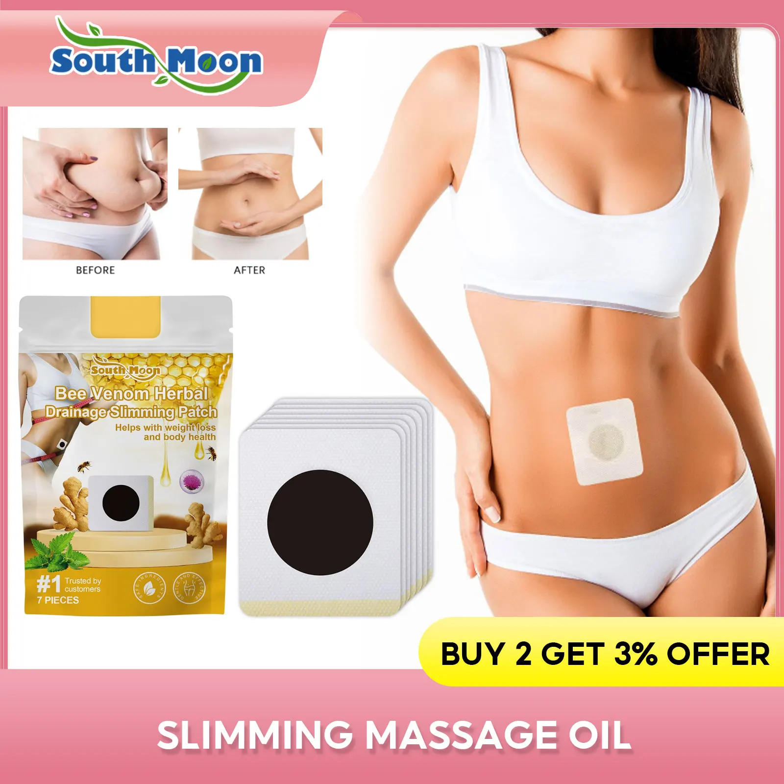 

Belly S-limming Patch Detox W-eight Loss Arm Thigh Waist Fat Burning Reduce Cellulite Thin Body Dampness Removal Improve Stomach