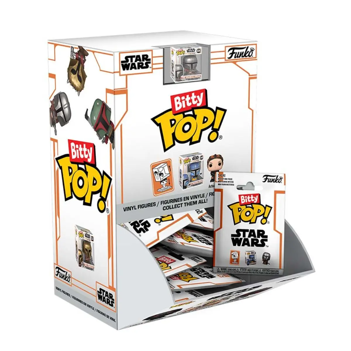 FUNKO BITTY POP! STAR WARS : THE MANDALORIAN-surprise envelope, 76401, original, toys, boys, girls, gifts, collector, figures, dolls, store, with box, new, man, woman, official license