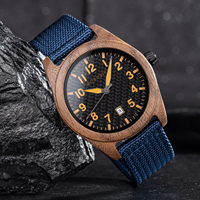 BOBOBIRD Wooden Watches Original Design Vintage Quartz Watches Eco Gifts for Man's Wristwatch Nylon Strap Clock 2024 New Arrival