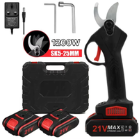 21V Electric Pruning Scissors Rechargeable Lithium Battery Handheld Efficient Bonsai Branches Cup landscape filling