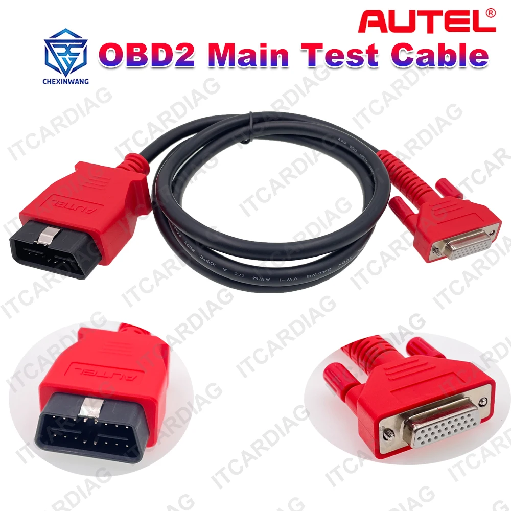 Autel OBD2 26PIN Main Test Cable for Autel MaxiSys MS908 PRO/Elite Scanner OBD2 16pin to DB 26PIN DB15 Transfer Connector