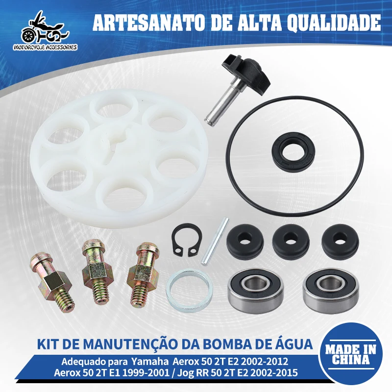 Kit de Reparo da Bomba de Água SJ para Acessórios de Motocicleta Aerox50 para Yamaha Aerox Naked II 50 Jog RR 50cc 2T E2 100110430
