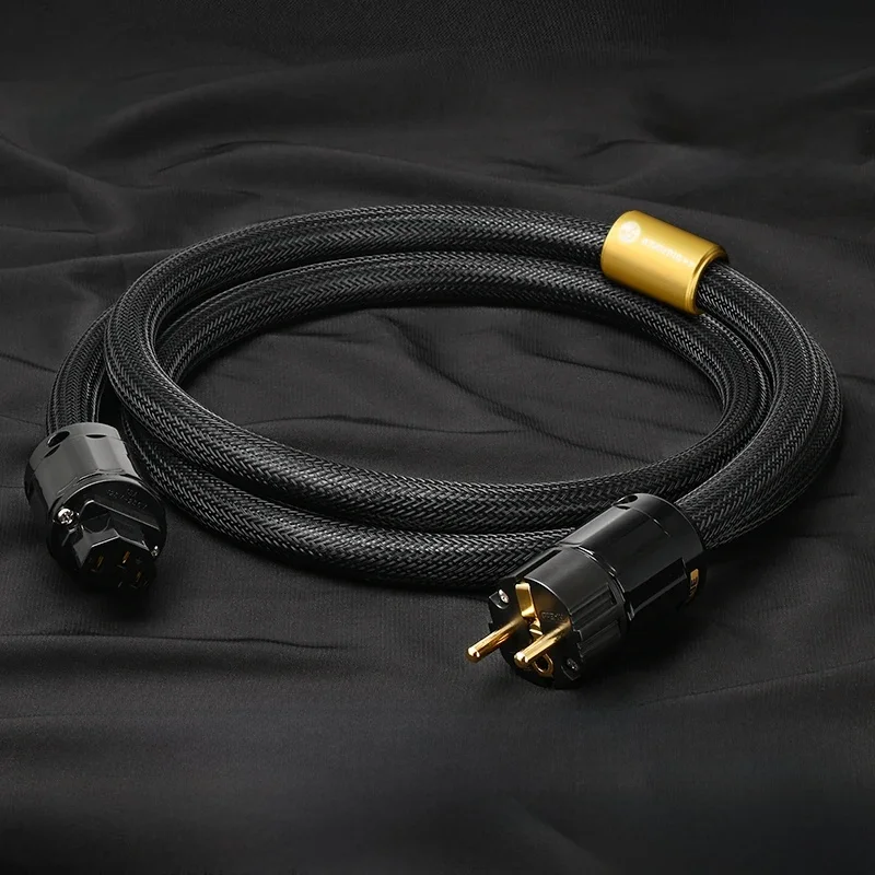 ATAUDIO Hi-end 6N OFC HiFi Audio EU/US/AU Netsnoer Dubbele afscherming Aansluiting Filterure Versterker Voedingskabel - afbeelding 2