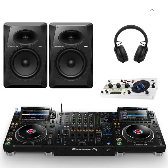 PIONEER VM-80 Haut-parleur pour moniteur actif 8" (noir) PIONEER RMX-1000 Effecteur et échantillonneur DJ professionnel AlphaTheta HDJ-F10 Professi