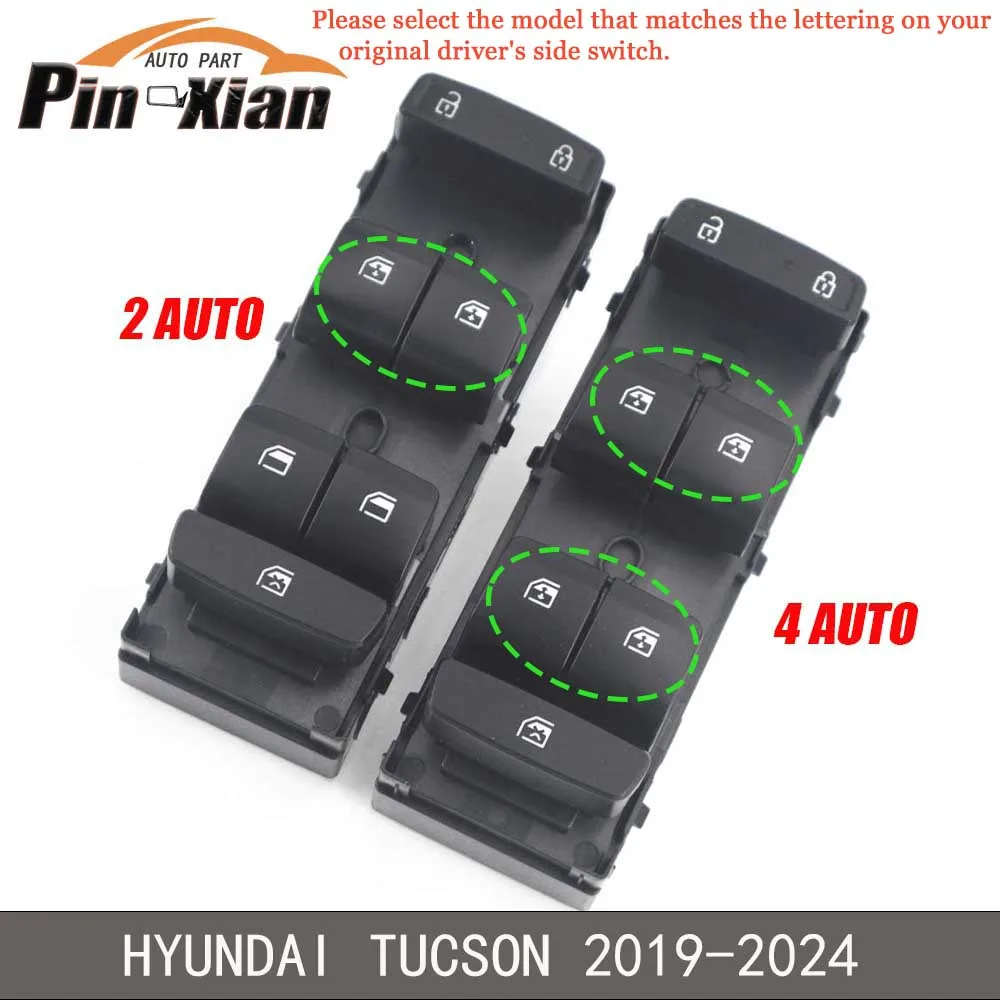 93571-N9300 93571-N94004X For HYUNDAI TUCSON 2019 2020 2021 2022 2023 2024 Electric Power Window Switch Glass Regulator Button