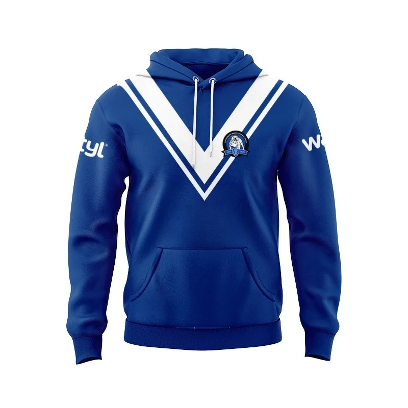 2025 Bulldog Team Men's Hoodie Rugby Jersey Size S-5XL 