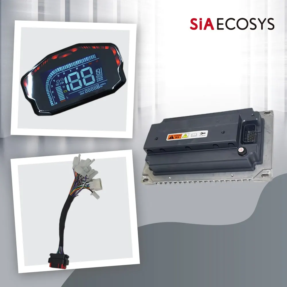 Votol EM200-2SP CAN Controller with Adjustable LCD Speedometer Large Heat Sink DKD LIN CAN-BUS for Electric Motorcycle E-Scooter