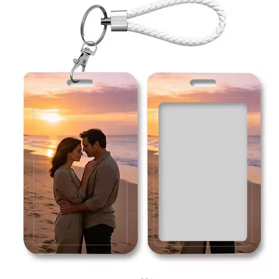 For Office Staff DIY Customized Your Design ID Card Badge Holder ID Credit Bank Card Pass Student Card for Keys Accessories Gift