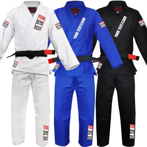 남녀공용 맞춤형 BJJ Gis, 브라질 주짓수 Gi 유니폼, 대회 연습용 경량 원단