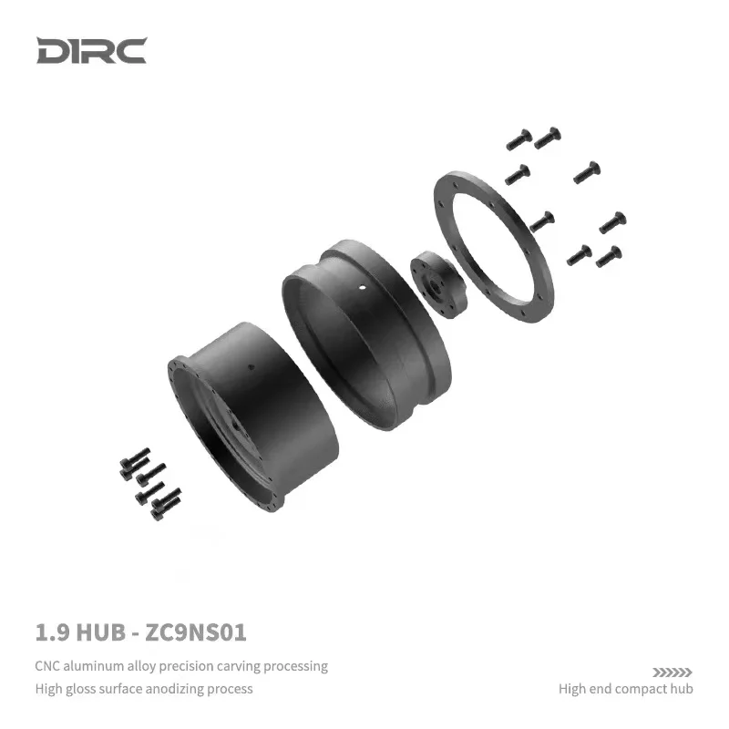 4pcs D1RC 1.9 Beadlock Ruota Rim Per tutte le 1:10 1:8 Crawler Traxxas TRX-4 TRX4 RC4WD D90 D110 TF2 Assiale SCX10 90046