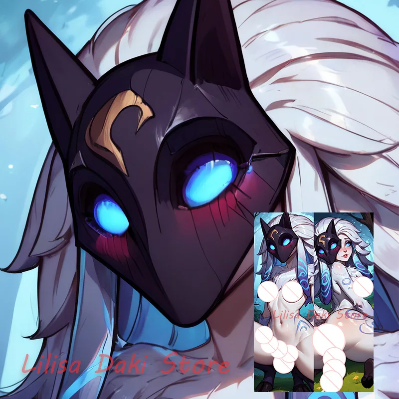 Dakimakura Kindred (LoL) Futa Anime Body Pillow Cover Double Sided Print Life Size Pillowcase