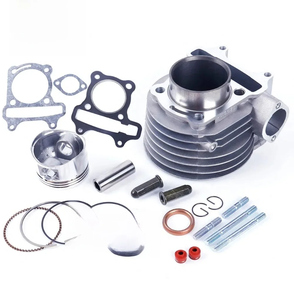 Glixal GY6 125cc chiński skuter silnik 52.4mm zestaw siłowników z zestaw tłoka dla 4T 152QMI JONWAY ZNEN Roketa ATV motorower — zdjęcie 2