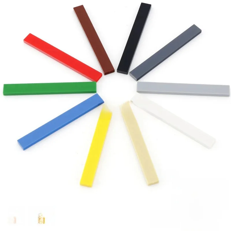 120pcs DIY Building Blocks Figure Bricks Smooth 1x8 10Colors Educational Creative Size Compatible With 4162 Toys for Children