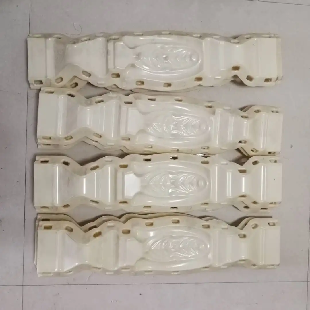 Height 70cm precast plastic decorative square flower shape concrete baluster mold for sale