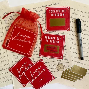Thiệp sinh nhật, vé ngày lễ tình nhân, ghi chú tình yêu, niềm vui lãng mạn, quà tặng DIY, quà tặng sinh nhật, chứng từ cặp vợ chồng, 10 mảnh 12 Phiếu giảm giá giảm giá miễn phí bán hàng chính - №6