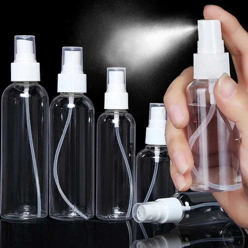 30/100//150/250ml Butelki wielokrotnego napełniania Przezroczysty plastikowy atomizer do perfum Mini puste butelki z rozpylaczem Przenośne akcesoria podróżne — zdjęcie 2